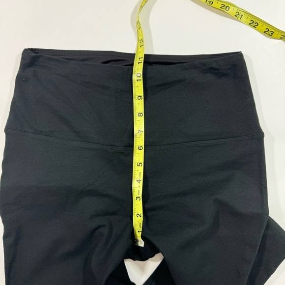 Lysse Cotton Blend Stretch Leggings Black Size Medium Crop - Picture 6 of 8